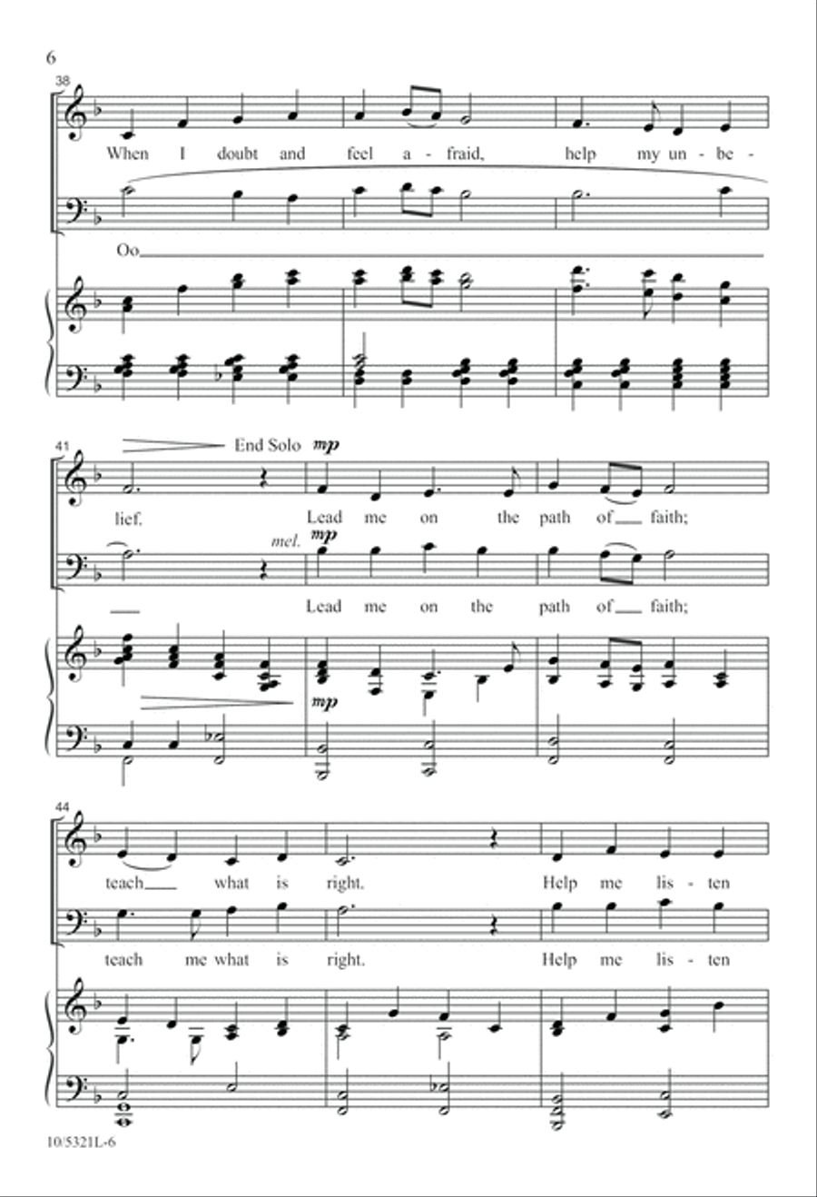 Jesus, Shepherd of My Heart 2-Part scores gallery preview page 6