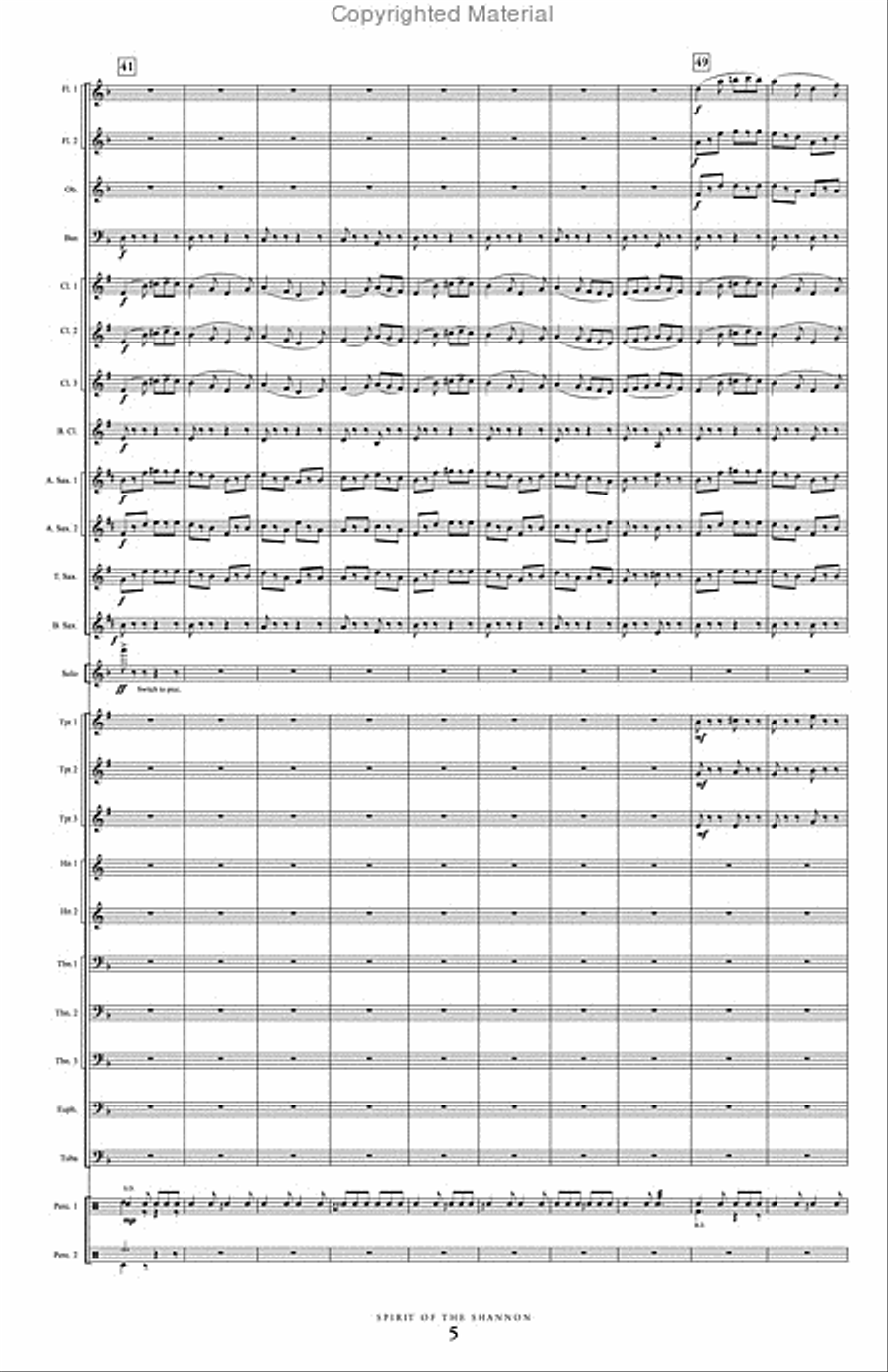 Spirit of the Shannon Spirit of the Shannon Concert Band scores gallery preview page 6