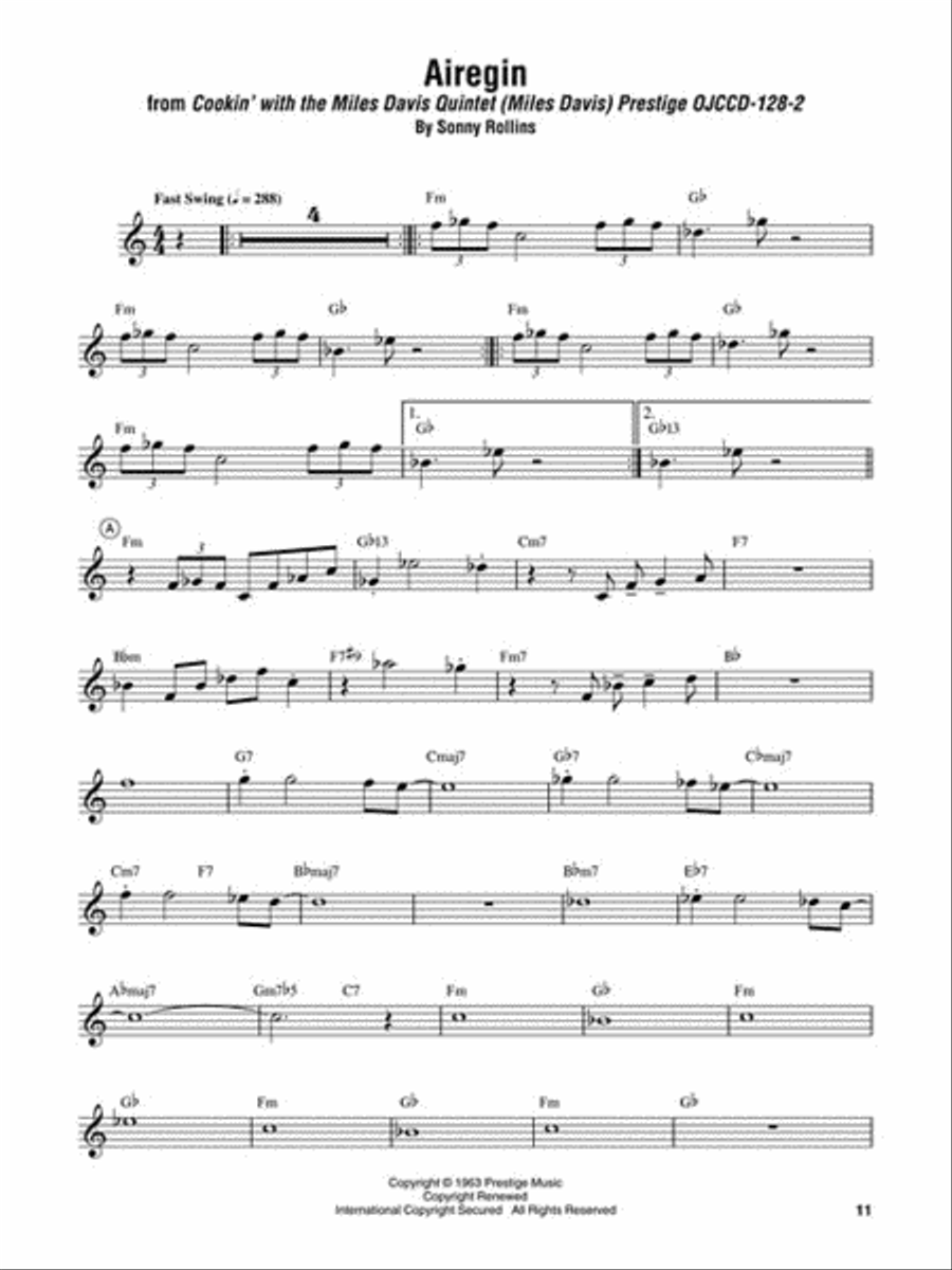 John Coltrane – Omnibook C Instrument scores gallery preview page 4