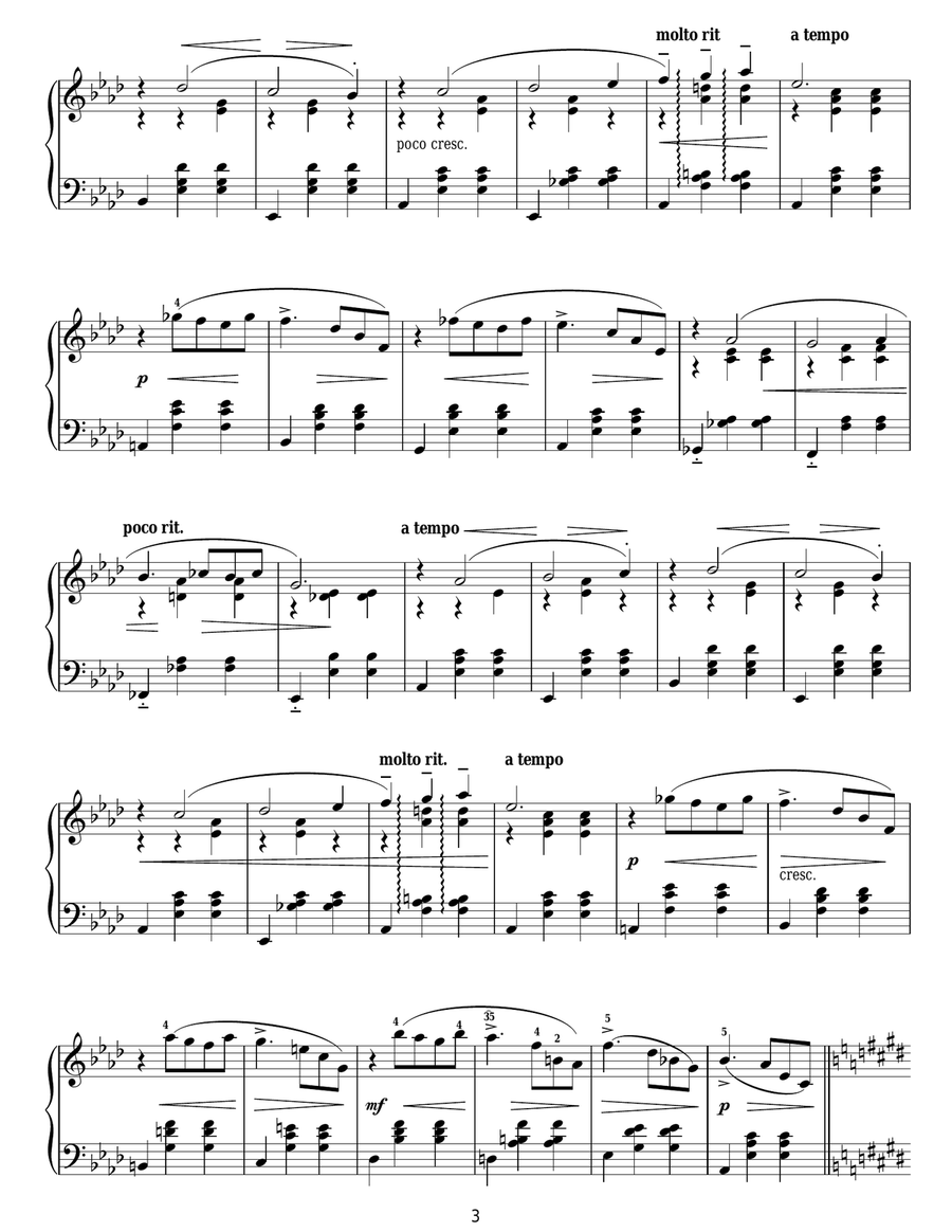 Noel (December from 'The Seasons' Op. 37) Piano Solo scores gallery preview page 3