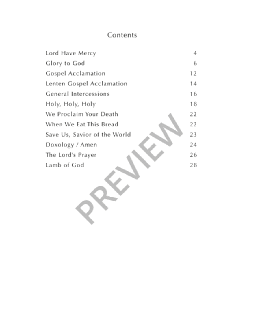 Mass from Age to Age - Guitar edition Guitar scores gallery preview page 2