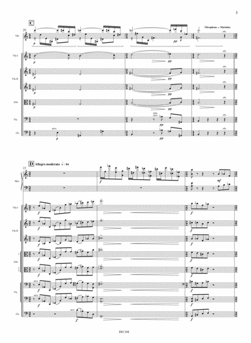 Concerto for marimba op. 61 (score)
