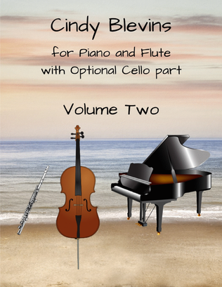 Book cover for Cindy Blevins for Piano, Flute and Cello, Vol. 2