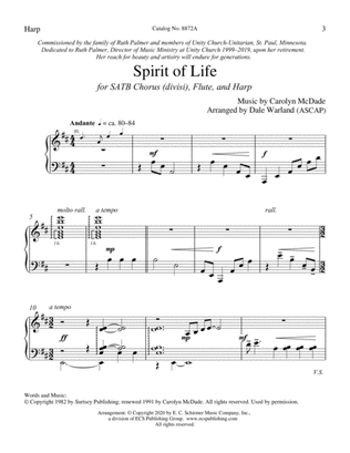 Spirit of Life (Downloadable Harp Part)
