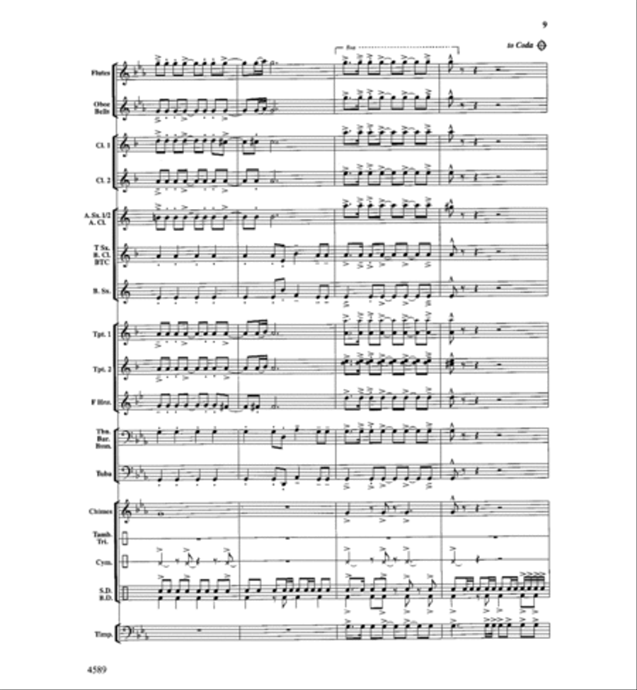 Copper Mountain Legend Concert Band scores gallery preview page 10