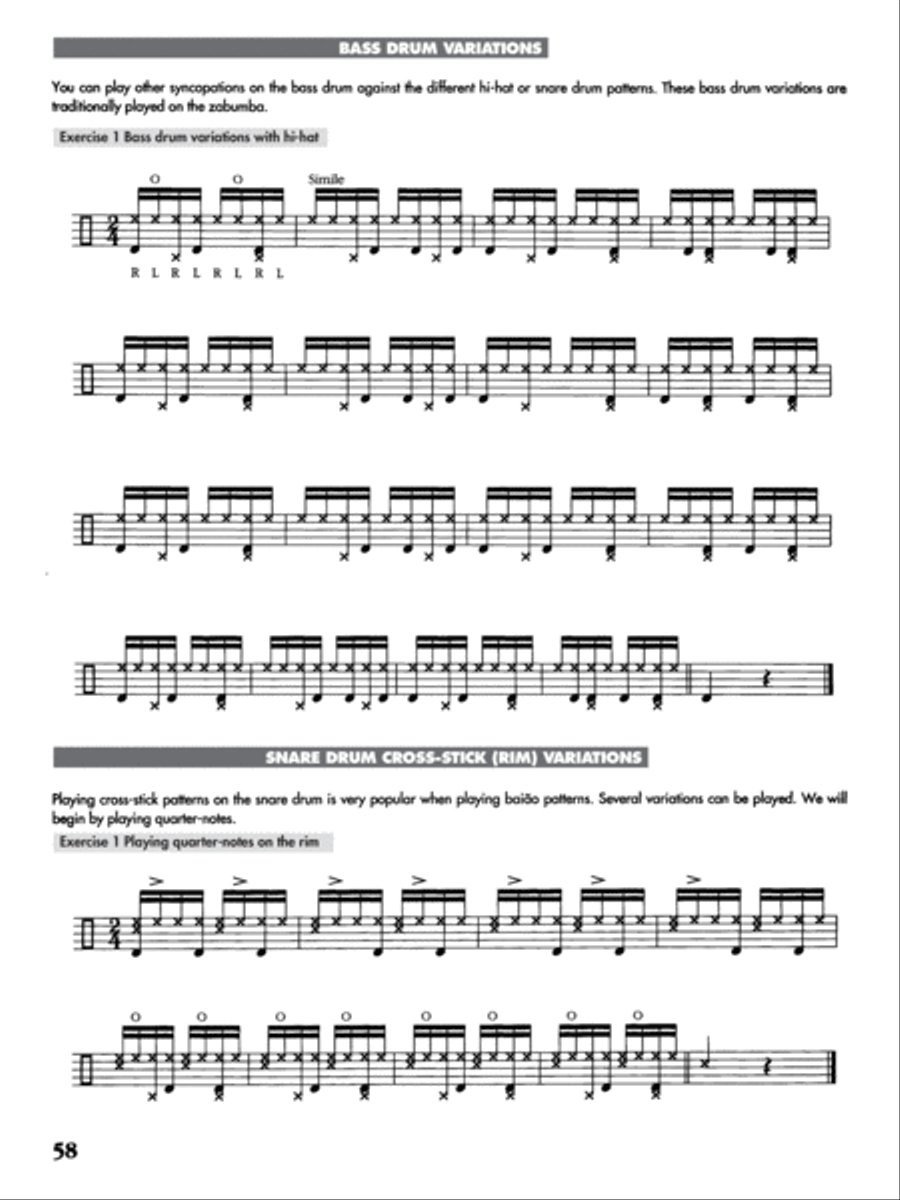 Brazilian Rhythms for Drumset Drum Set scores gallery preview page 6