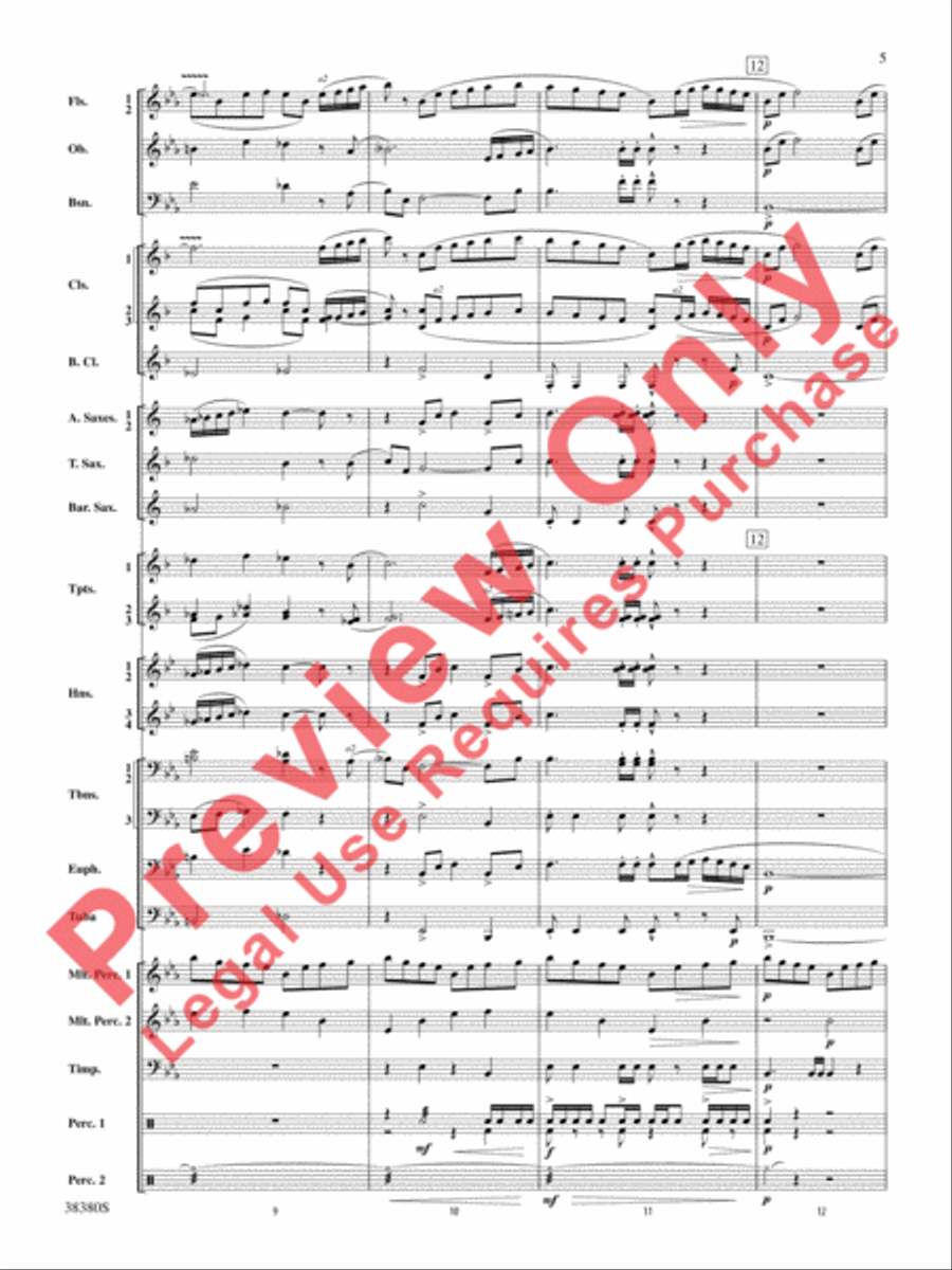 And In the End It Was Earth Concert Band scores gallery preview page 6