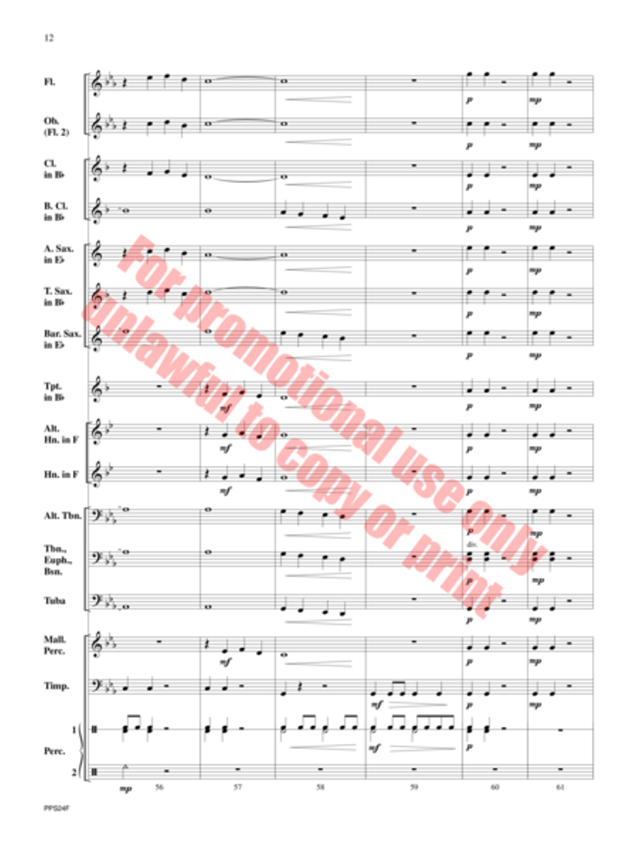 Mammoth Concert Band scores gallery preview page 13