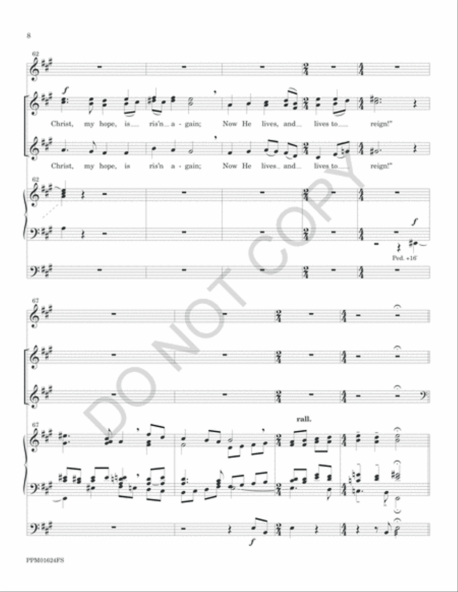 Christ, the Lord, is Risen Today - Full Score 4-Part scores gallery preview page 11