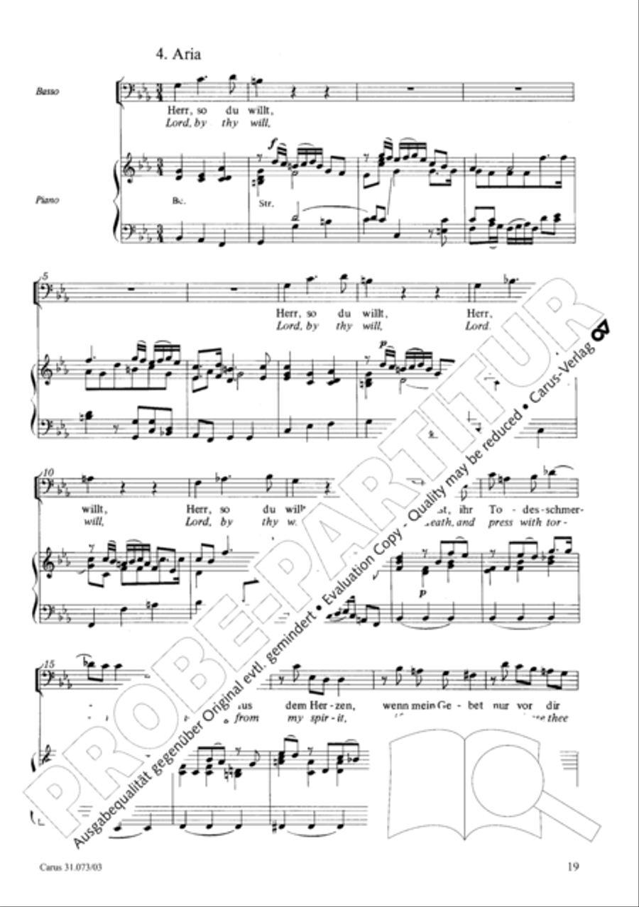 Thy will, O Lord, be done for me (Herr, wie du willt, so schicks mit mir) STB scores gallery preview page 20