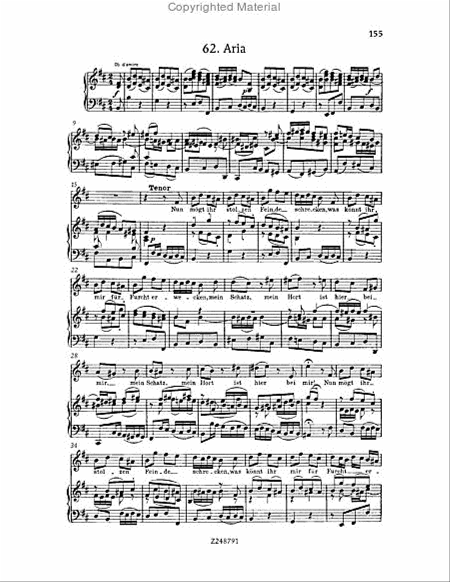 Christmas Oratorio, BWV 248 Choir scores gallery preview page 154