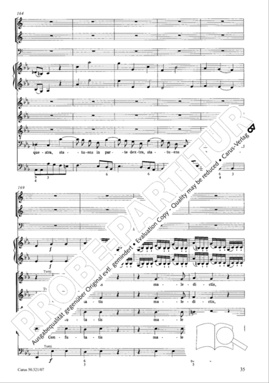 Requiem in C minor 4-Part scores gallery preview page 42