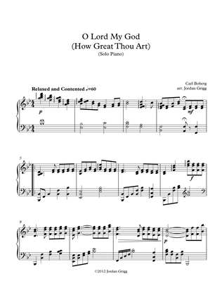 Book cover for O Lord My God (How Great Thou Art) – Solo Piano