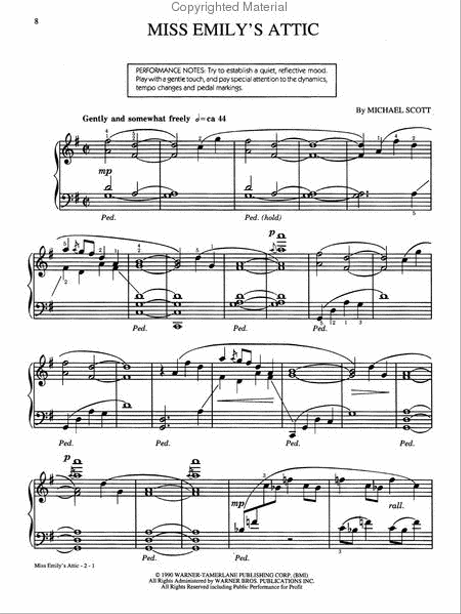 Michael Scott's Best Piano Solo scores gallery preview page 2