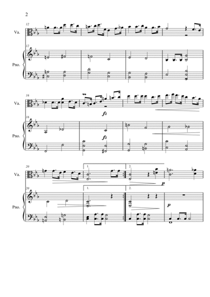 Elegy for Felix--Viola/Piano image number null