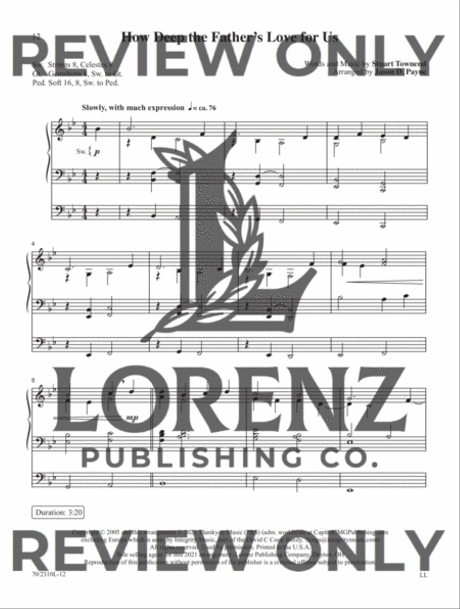 My Hope Is Found Organ Solo scores gallery preview page 9
