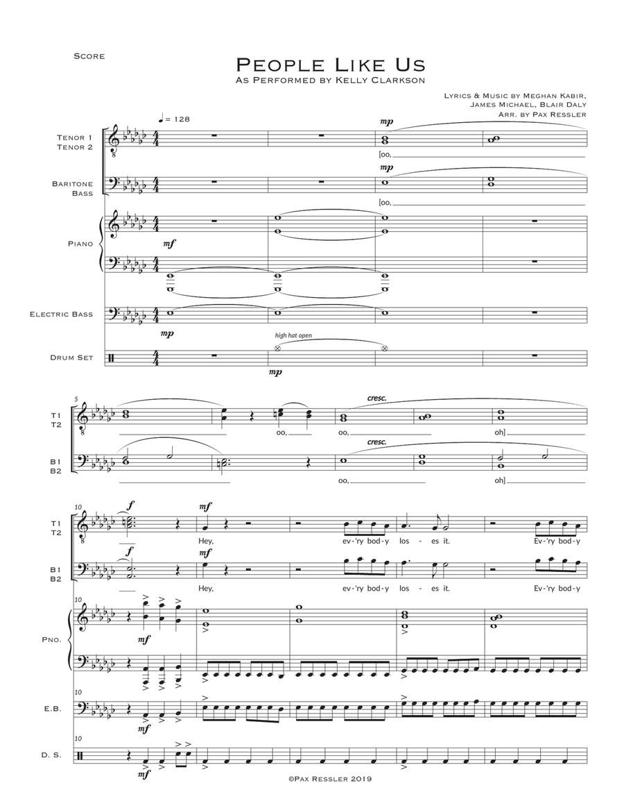 People Like Us People Like Us TTBB scores gallery preview page 1