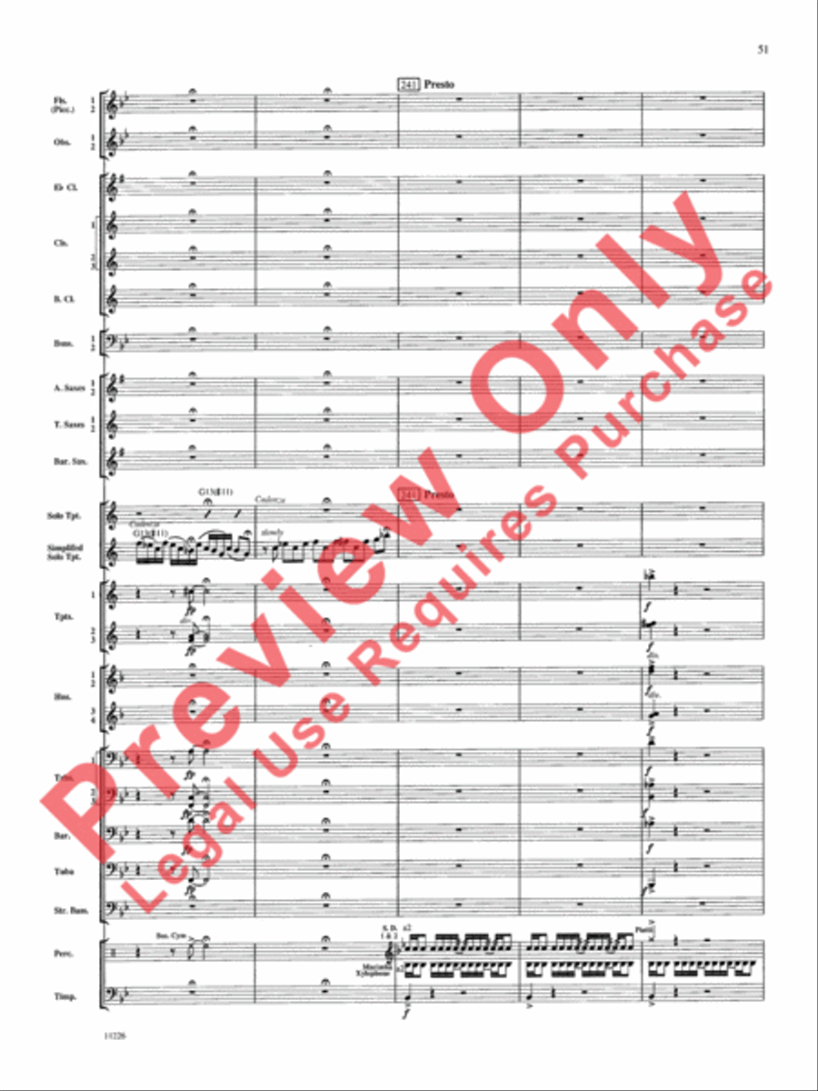 American Jazz Suite American Jazz Suite Concert Band scores gallery preview page 52