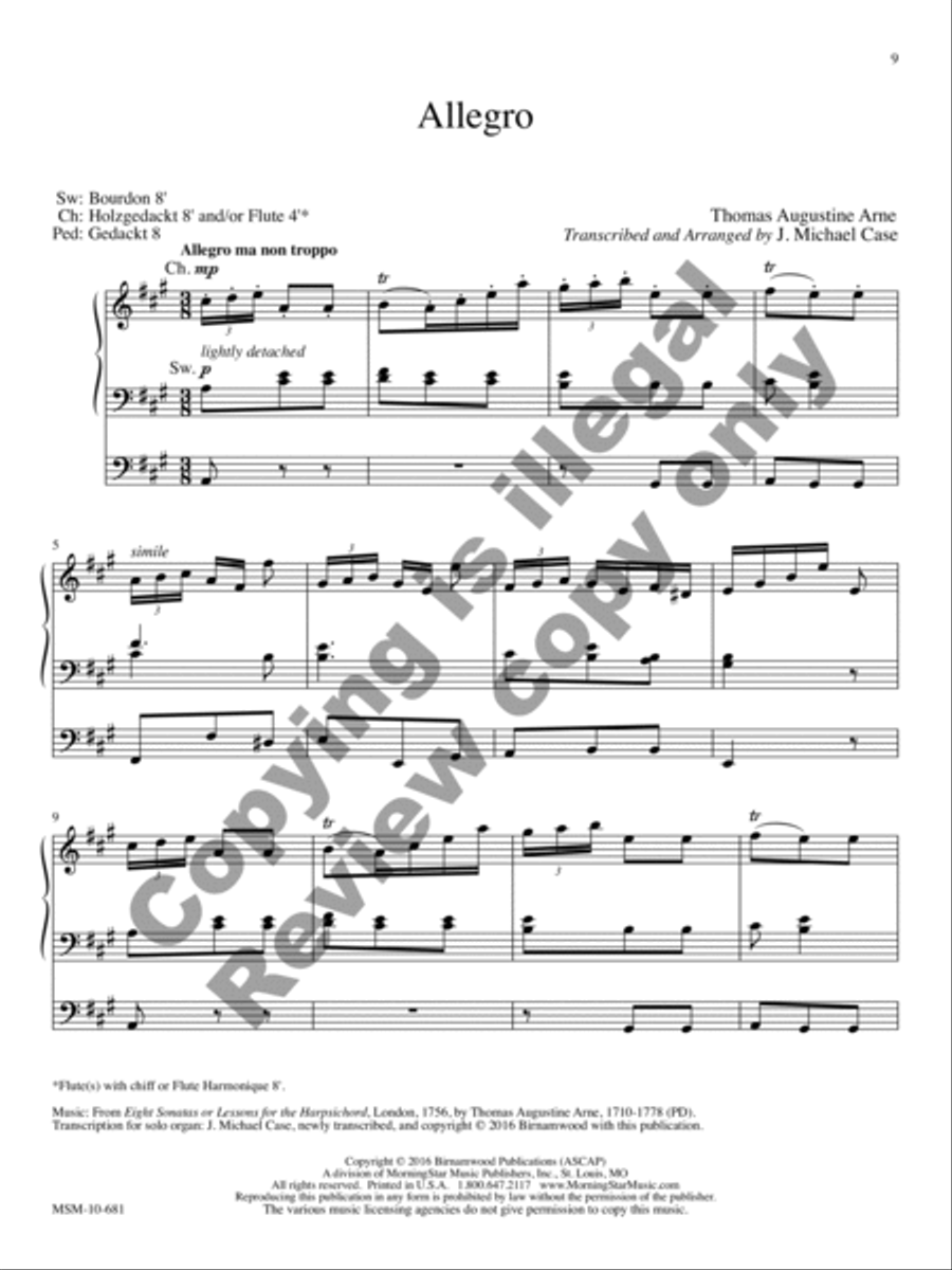 10 Transcriptions & Arrangements for Organ, Volume 1 Organ scores gallery preview page 16