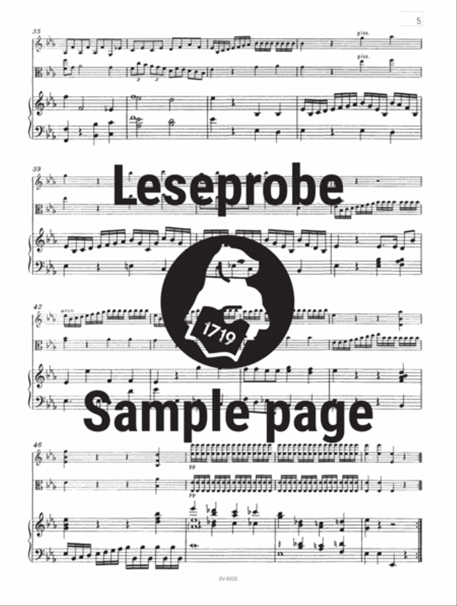 Piano Trio in C minor MWV Q 3 Piano Trio scores gallery preview page 4