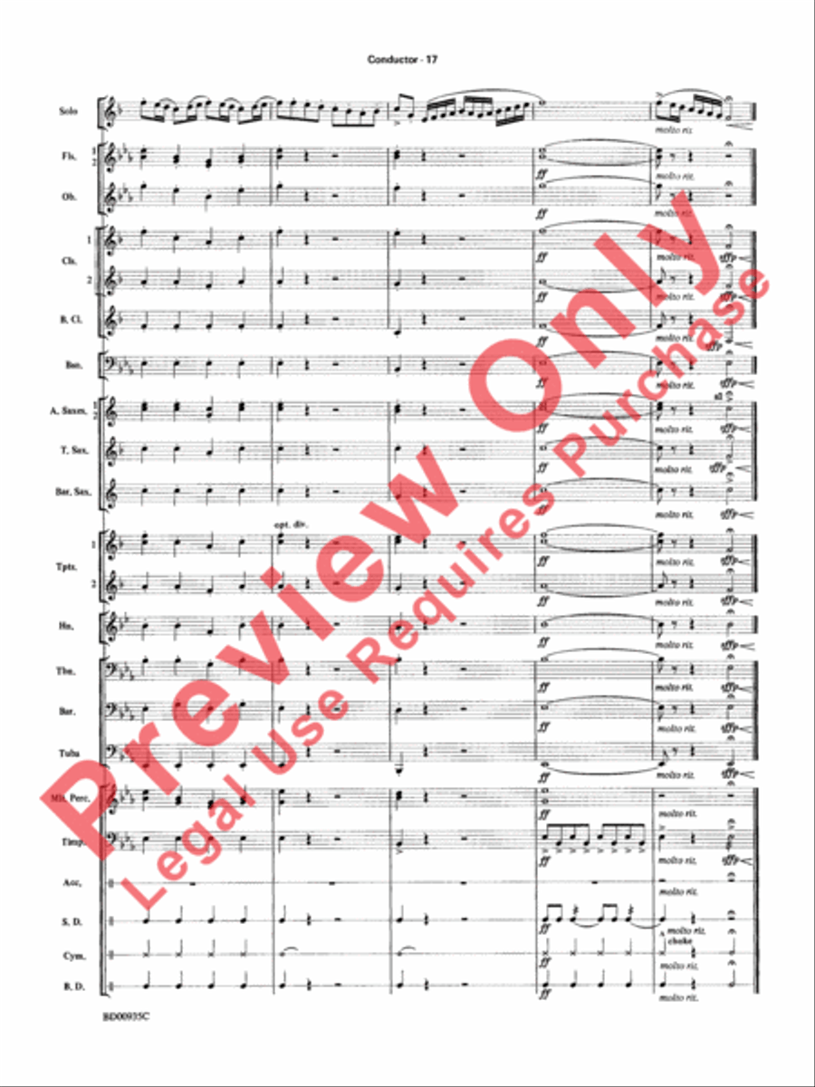 Christmas Concerto Concert Band scores gallery preview page 20