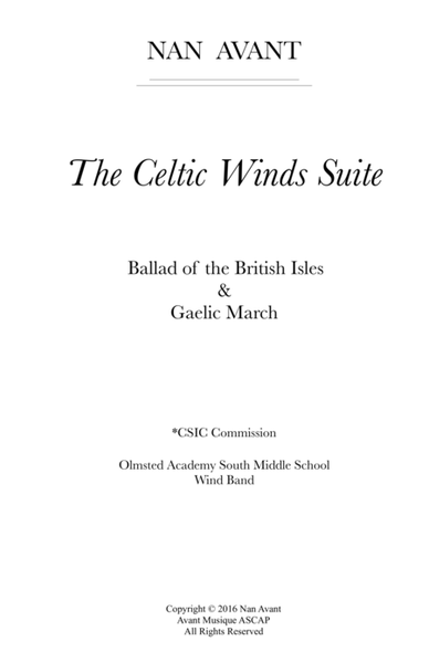 The Celtic Winds Suite for Concert Wind Band - Grade 2 image number null