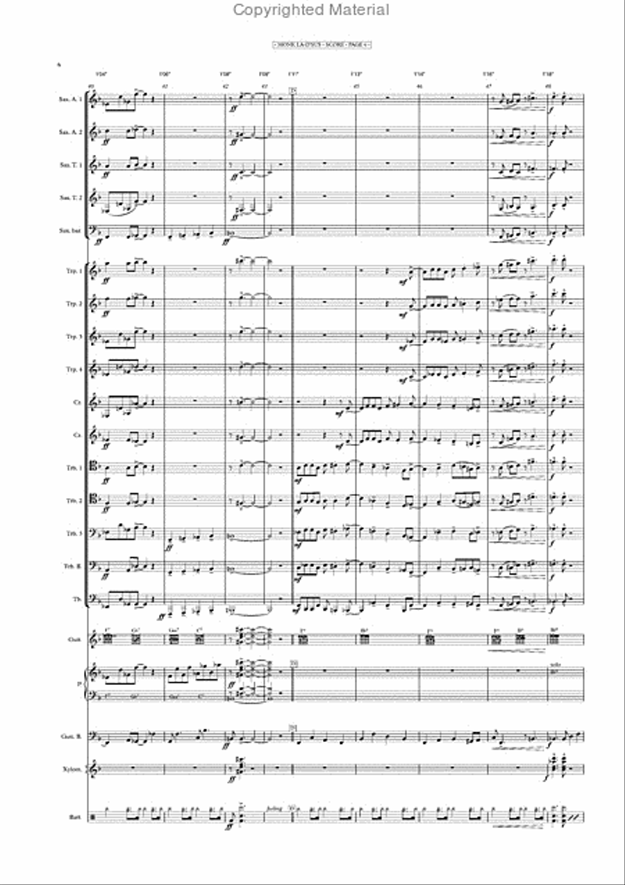 MONK LA D'US Big Band & Piano Jazz Ensemble scores gallery preview page 7