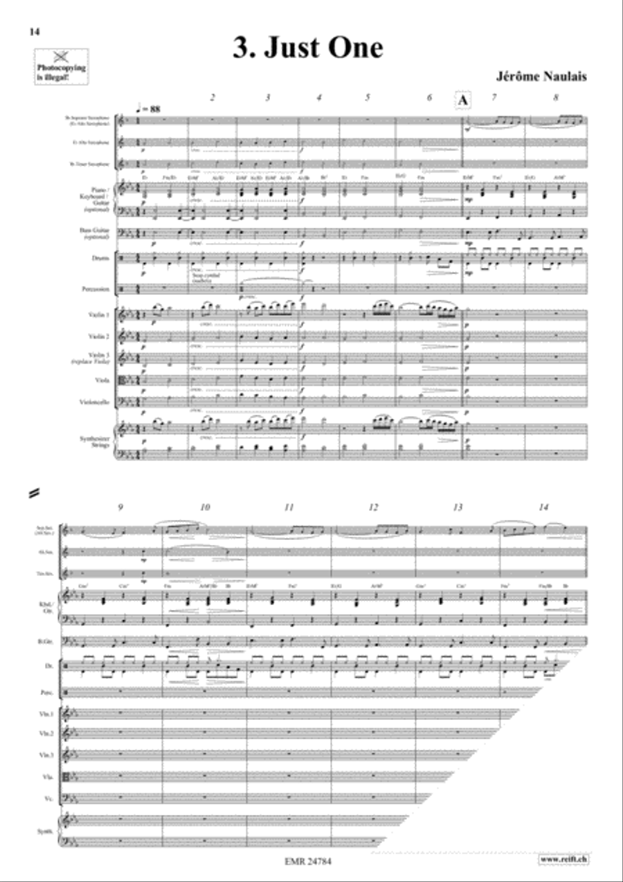 Play With Your Band Volume 3 Saxophone Ensemble scores gallery preview page 6