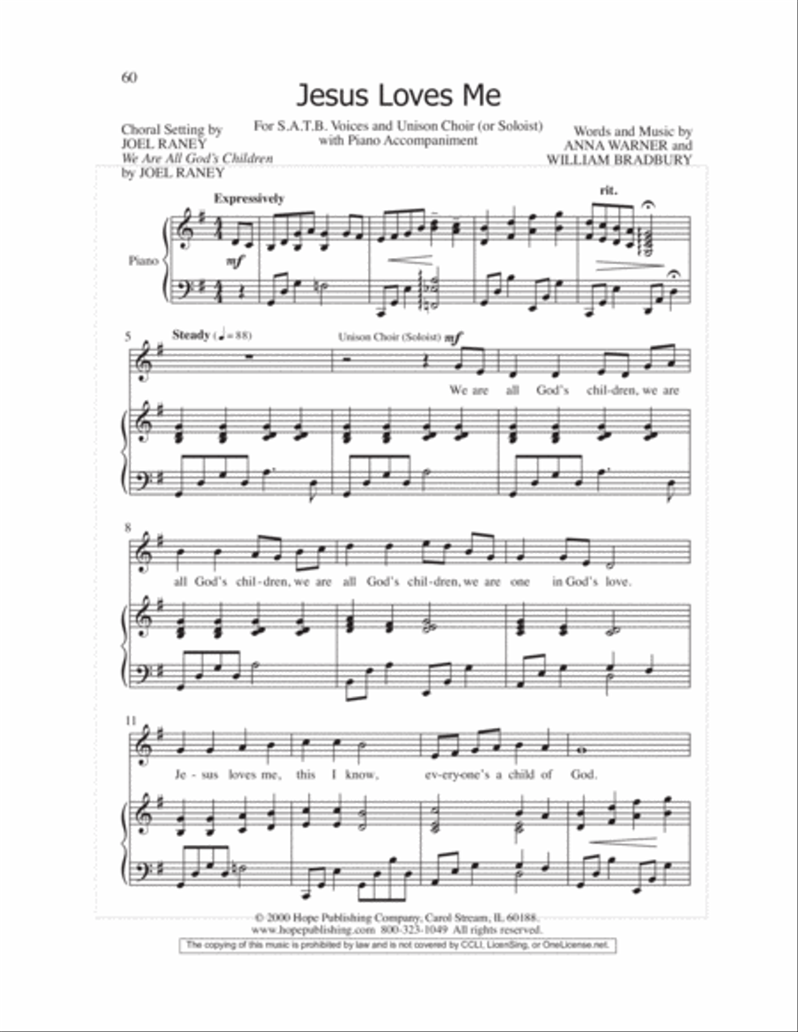 Let the Children Sing 4-Part scores gallery preview page 62