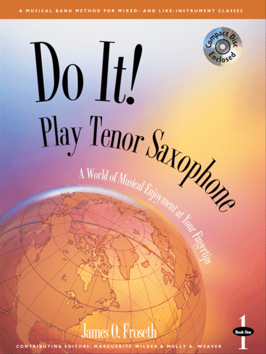 Do It! Play Tenor Sax - Book 1 with MP3s Concert Band Methods scores gallery preview page 1