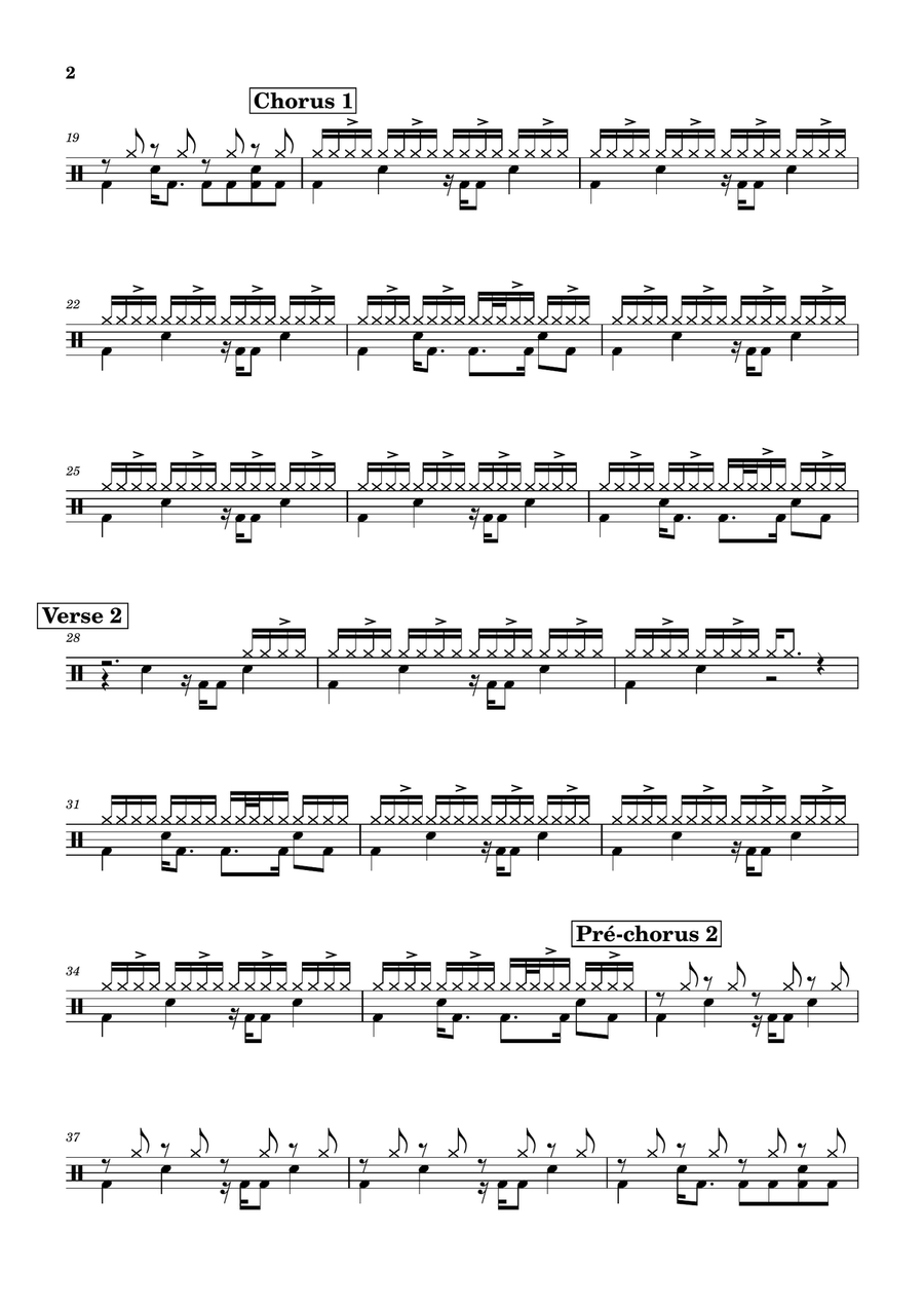 We Belong Together We Belong Together Drum Set scores gallery preview page 2