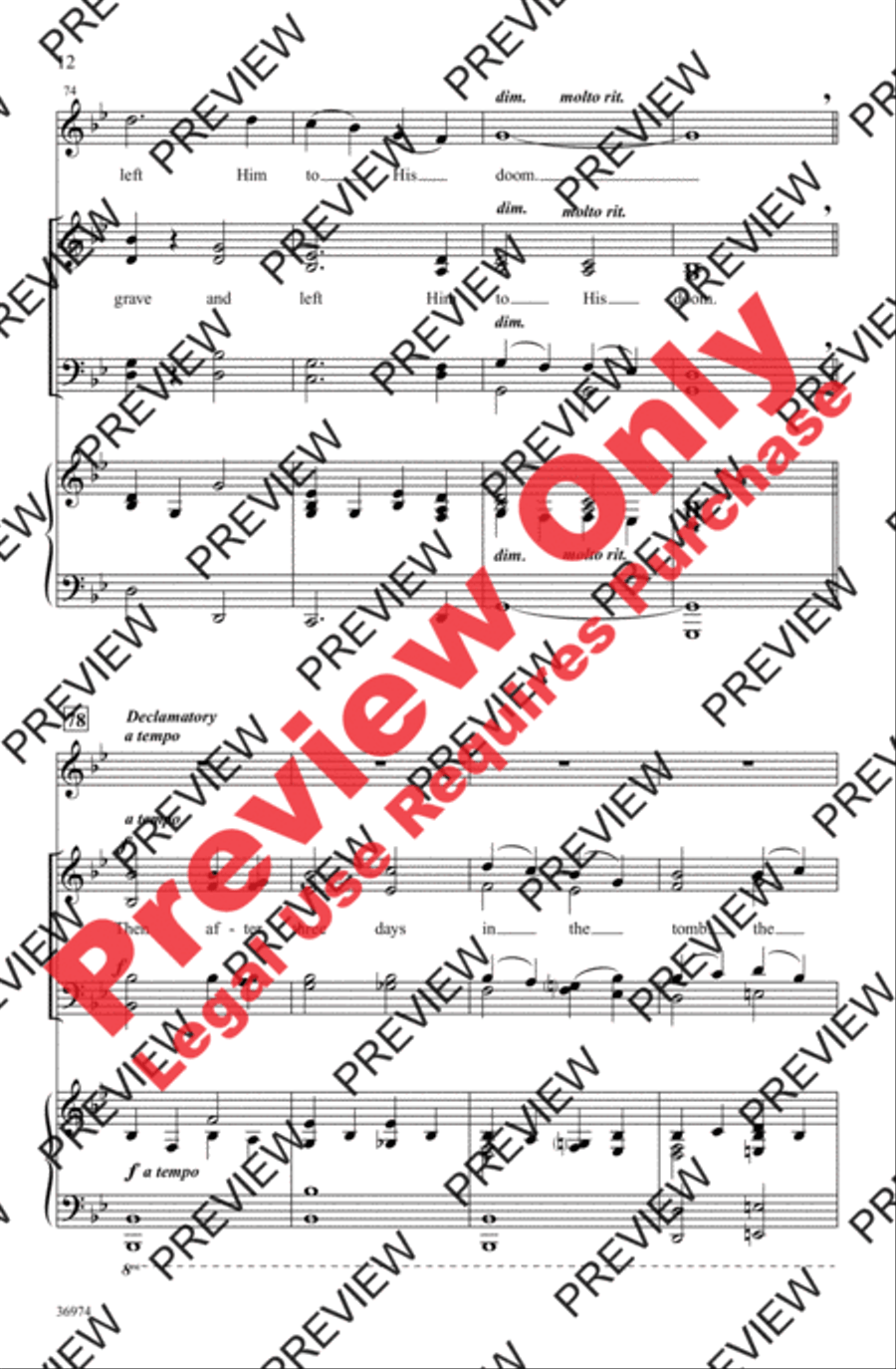 He's Gonna Rise, My Soul to Save! 4-Part scores gallery preview page 12