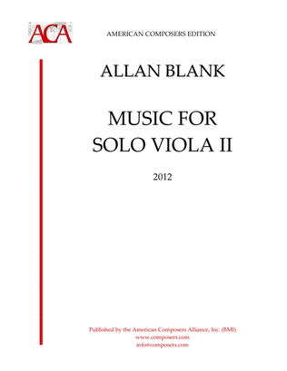 [Blank] Music for Solo Viola II