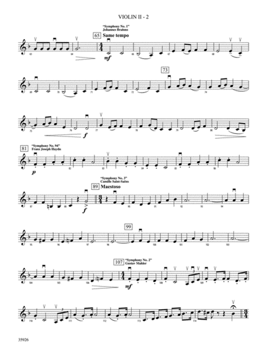 A Whole Lot of Symphony Themes: 2nd Violin