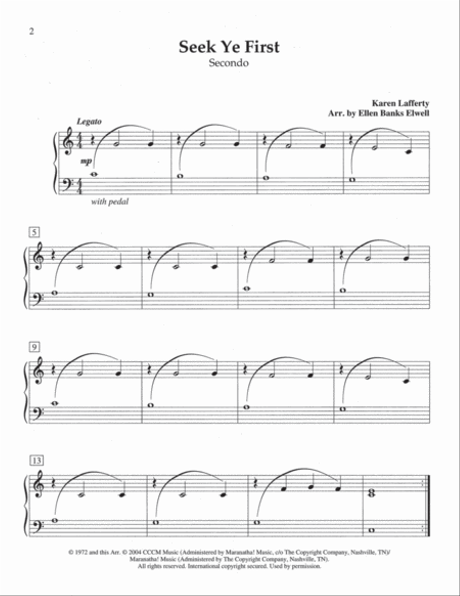 Primer Praise Piano Solo scores gallery preview page 6