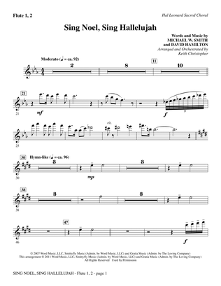 Book cover for Sing Noel, Sing Hallelujah - Flute 1 & 2