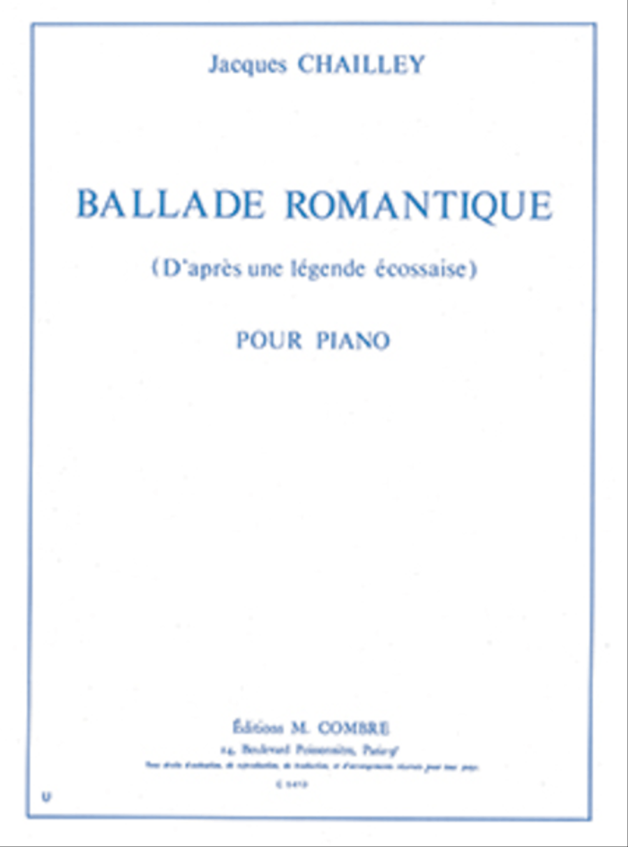 Ballade romantique (d'apres une legende ecossaise) Piano Solo scores gallery preview page 1