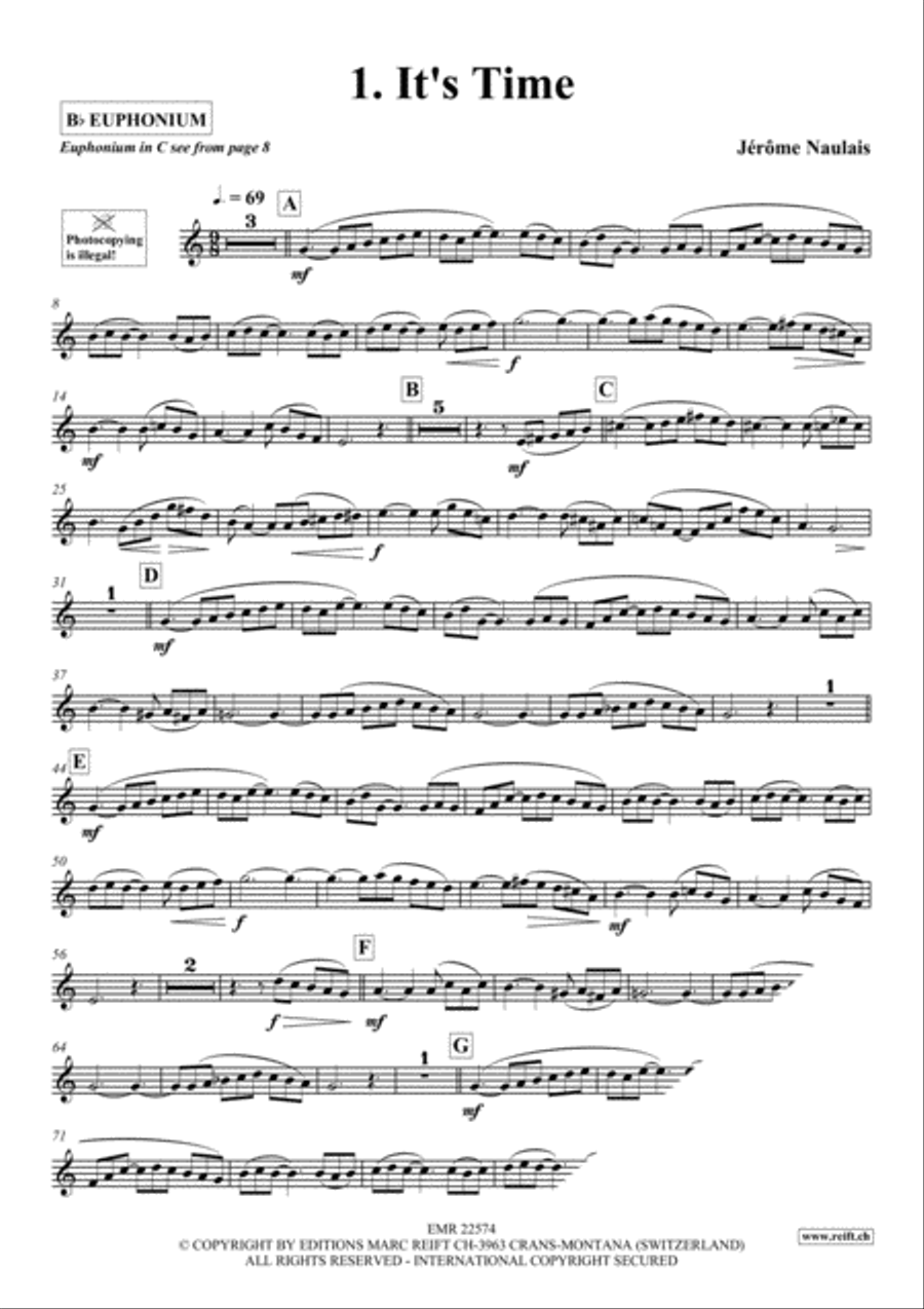 Play With Your Band Volume 3 Euphonium scores gallery preview page 3