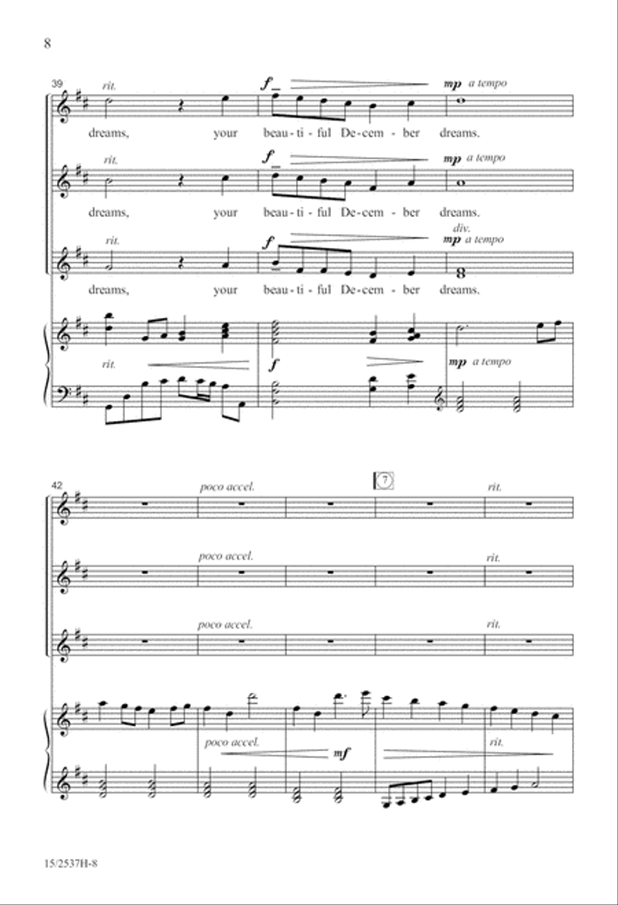 Beautiful December SSA scores gallery preview page 8