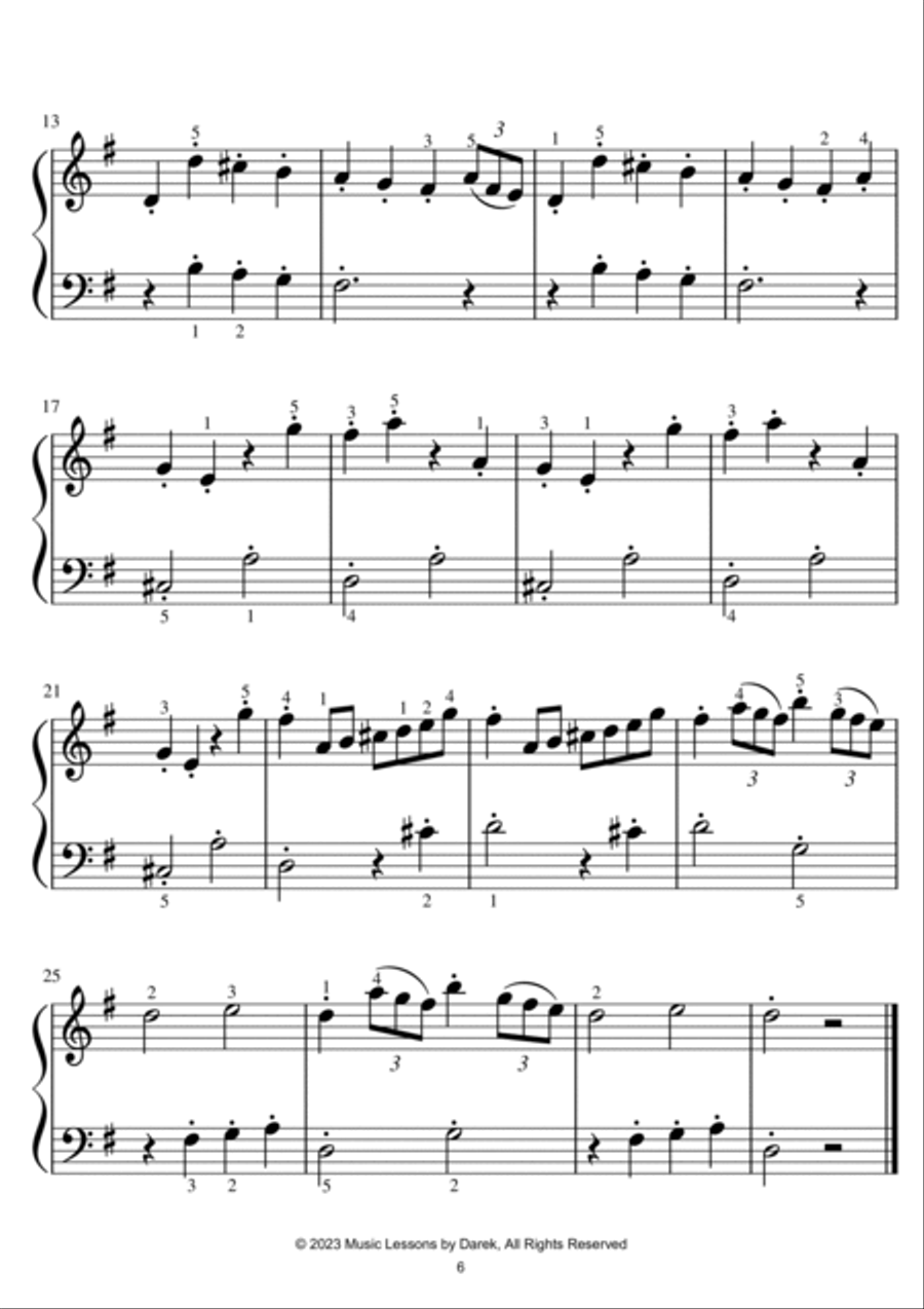 BEST OF HAYDN (14 TUNES) - Sheet Music Collection [EASY