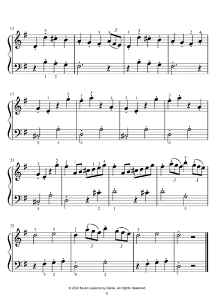 BEST OF HAYDN (14 TUNES) - Sheet Music Collection [EASY PIANO] image number null