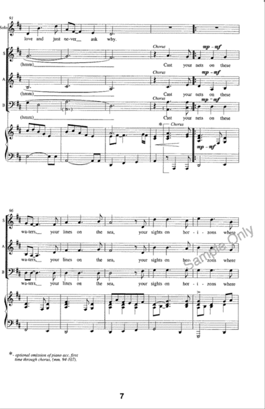 Song For Peace Song For Peace 3-Part scores gallery preview page 8