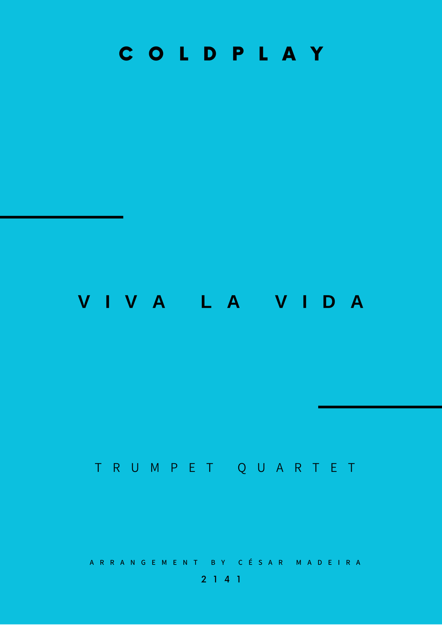Viva La Vida - Score Only Brass Quartet scores gallery preview page 1