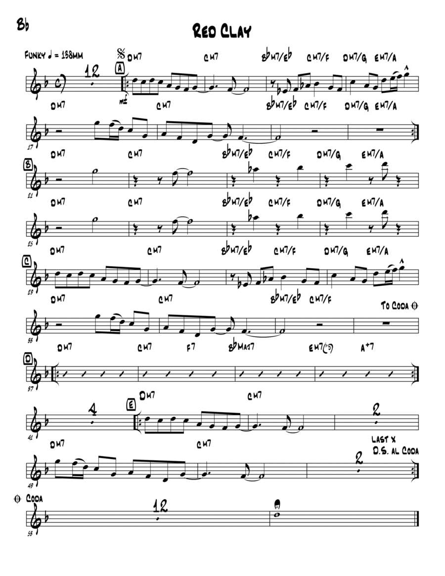 Red Clay Jazz Ensemble scores gallery preview page 1