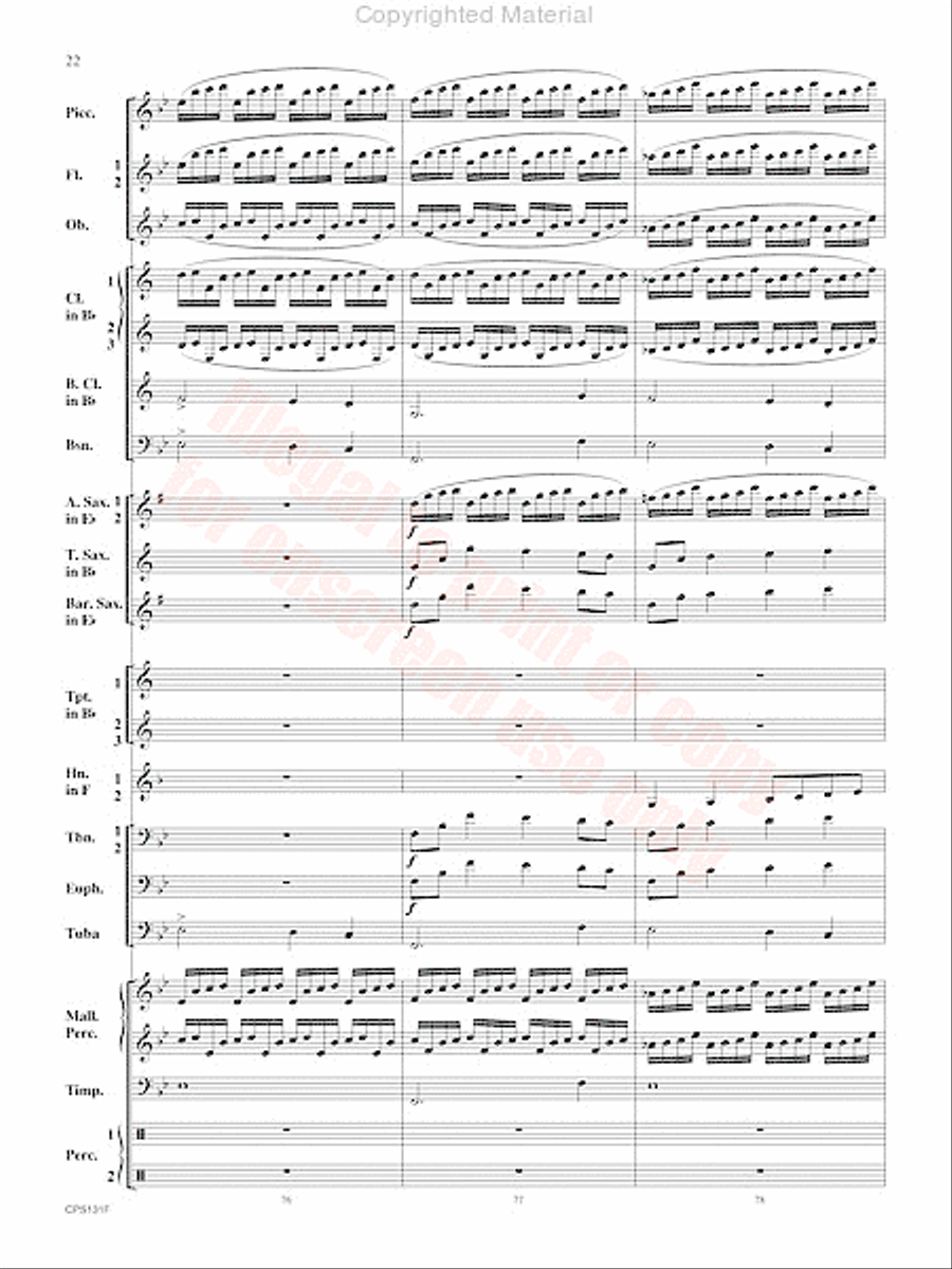Crown and Scepter Concert Band scores gallery preview page 23