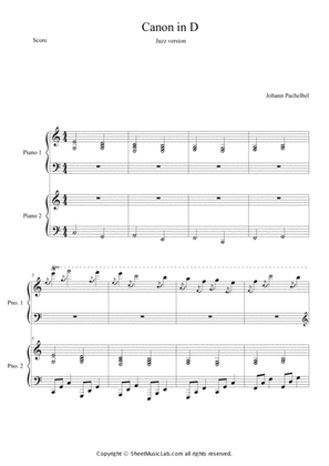 Book cover for Canon Variation (Jazz Version) in D