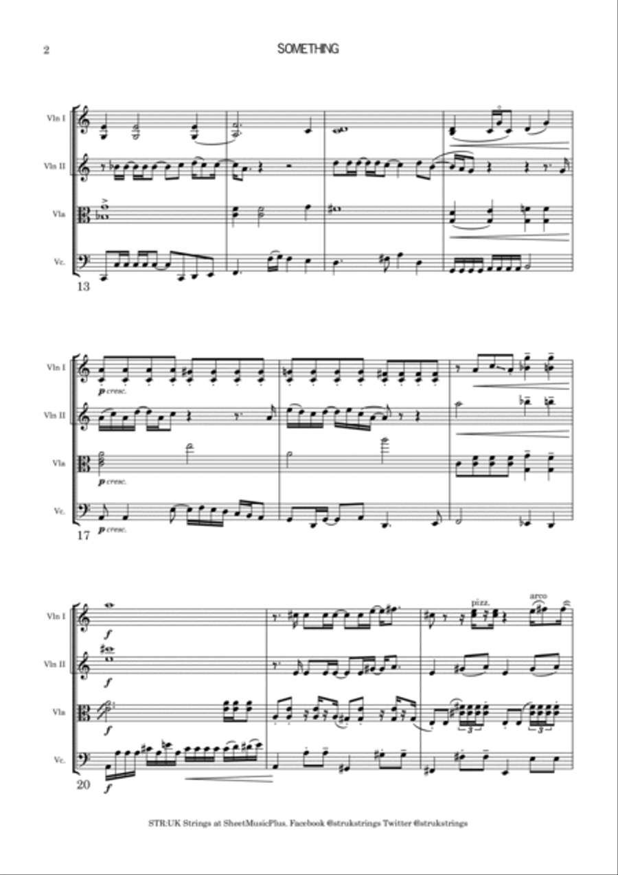 Something String Quartet scores gallery preview page 3