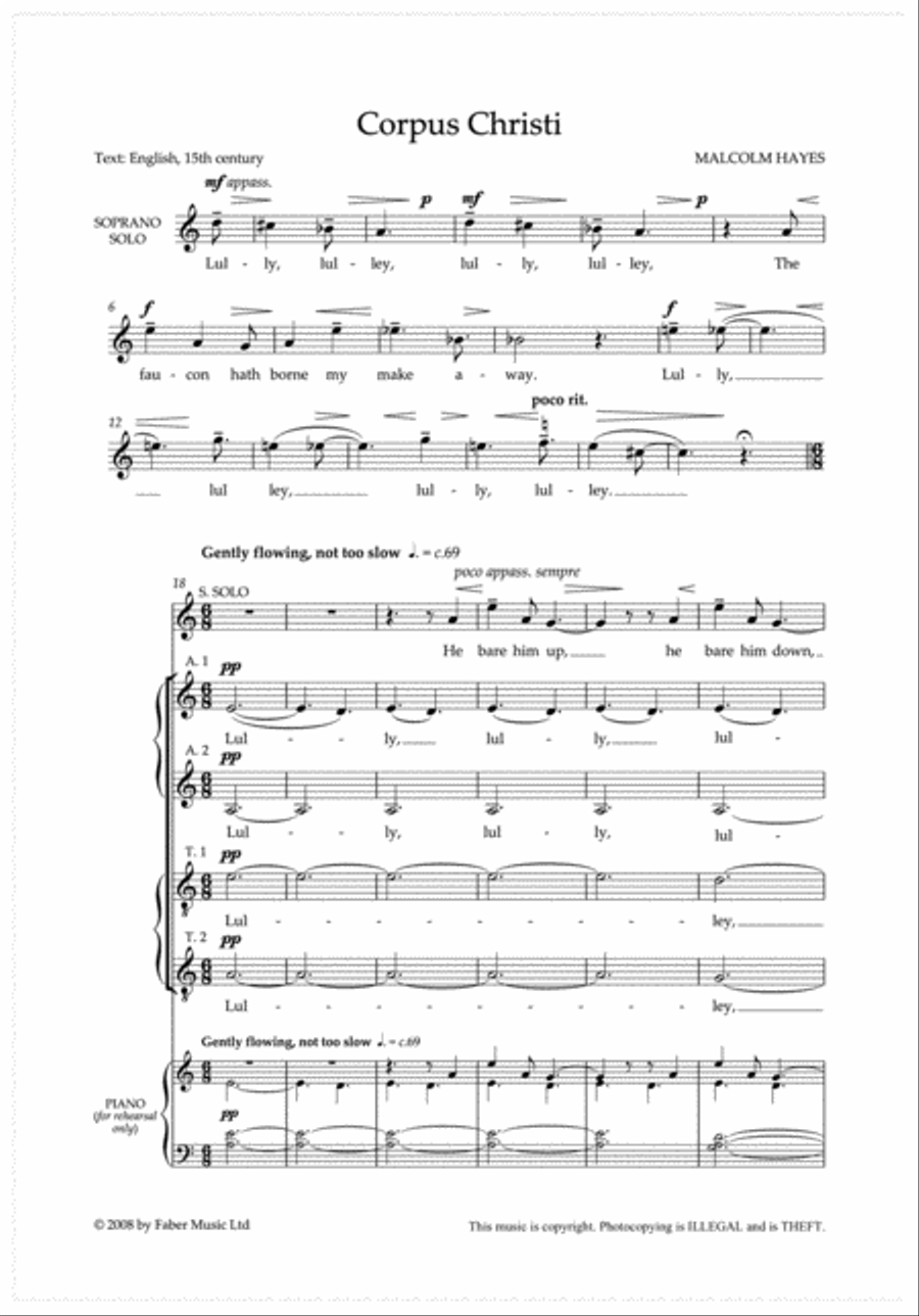 Corpus Christi Corpus Christi 4-Part scores gallery preview page 2