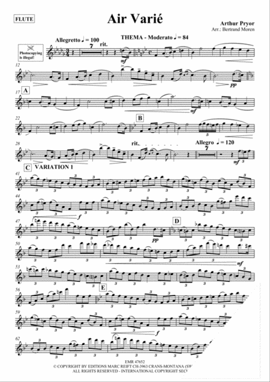 Air Varie Flute Solo scores gallery preview page 3