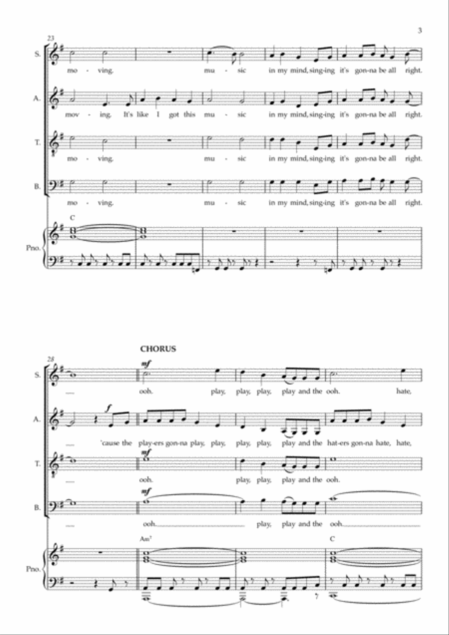 Shake It Off Shake It Off 4-Part scores gallery preview page 3